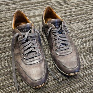 Magnanni "Merino" 21724 Leather Fashion Sneakers Shoes - Gray - Men's Size 8 (D